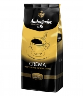 Кофе в зернах Ambassador Crema (Амбассадор Крема) 1 кг, вакуумная упаковка