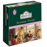 Чай черный Ahmad Summer Thyme (Ахмад Летний Чабрец), пакетики с ярлычками в конверте из фольги, 100 саше по 1.8г.